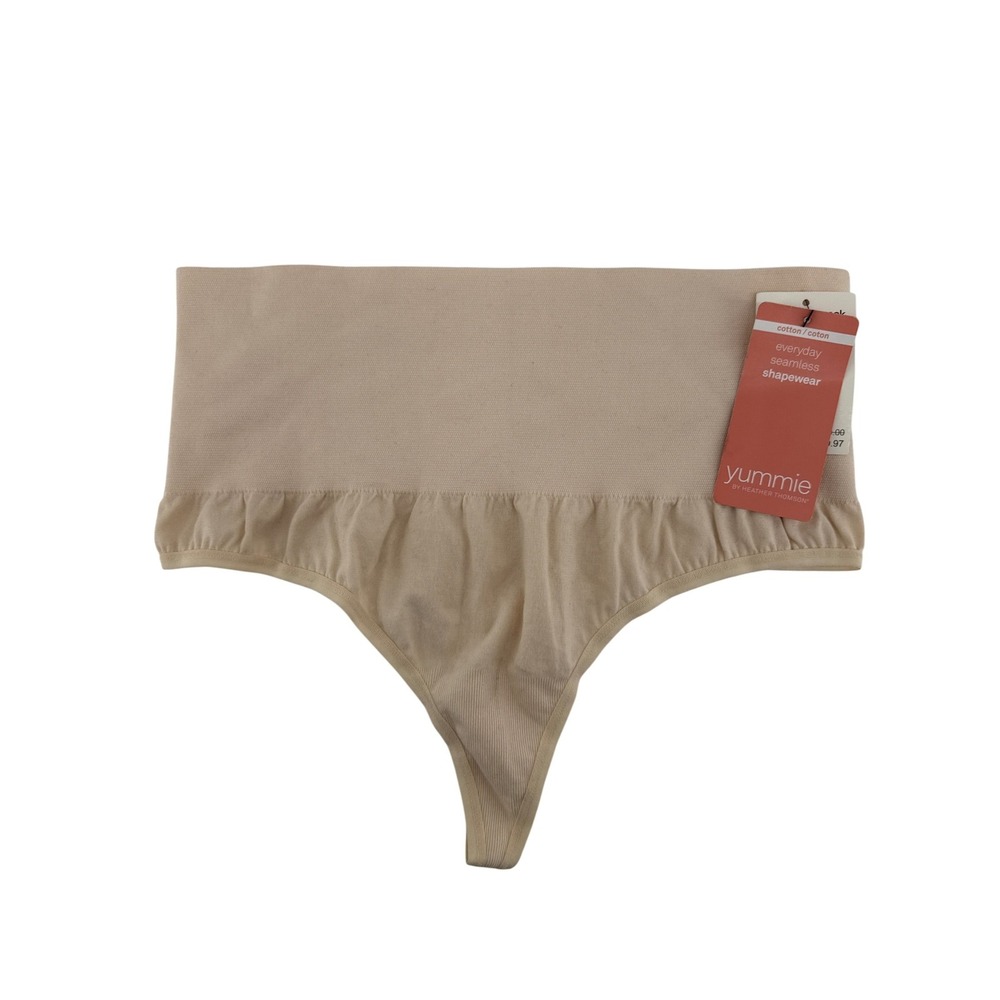 Yummie by Heather Thomson Everyday Seamless Shapewear Thong Nude YT6-557 L/XL